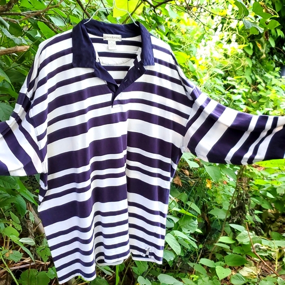 Banana Republic Shirts Vintage Mens Banana Republic Xl Long Sleeve Striped Cotton Rugby